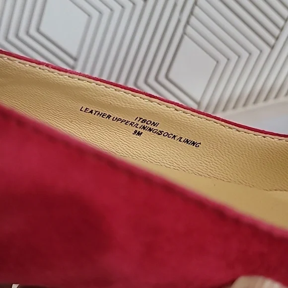 Ivanka Trump Red Suede Women's Shoes - Picture 10 of 10
